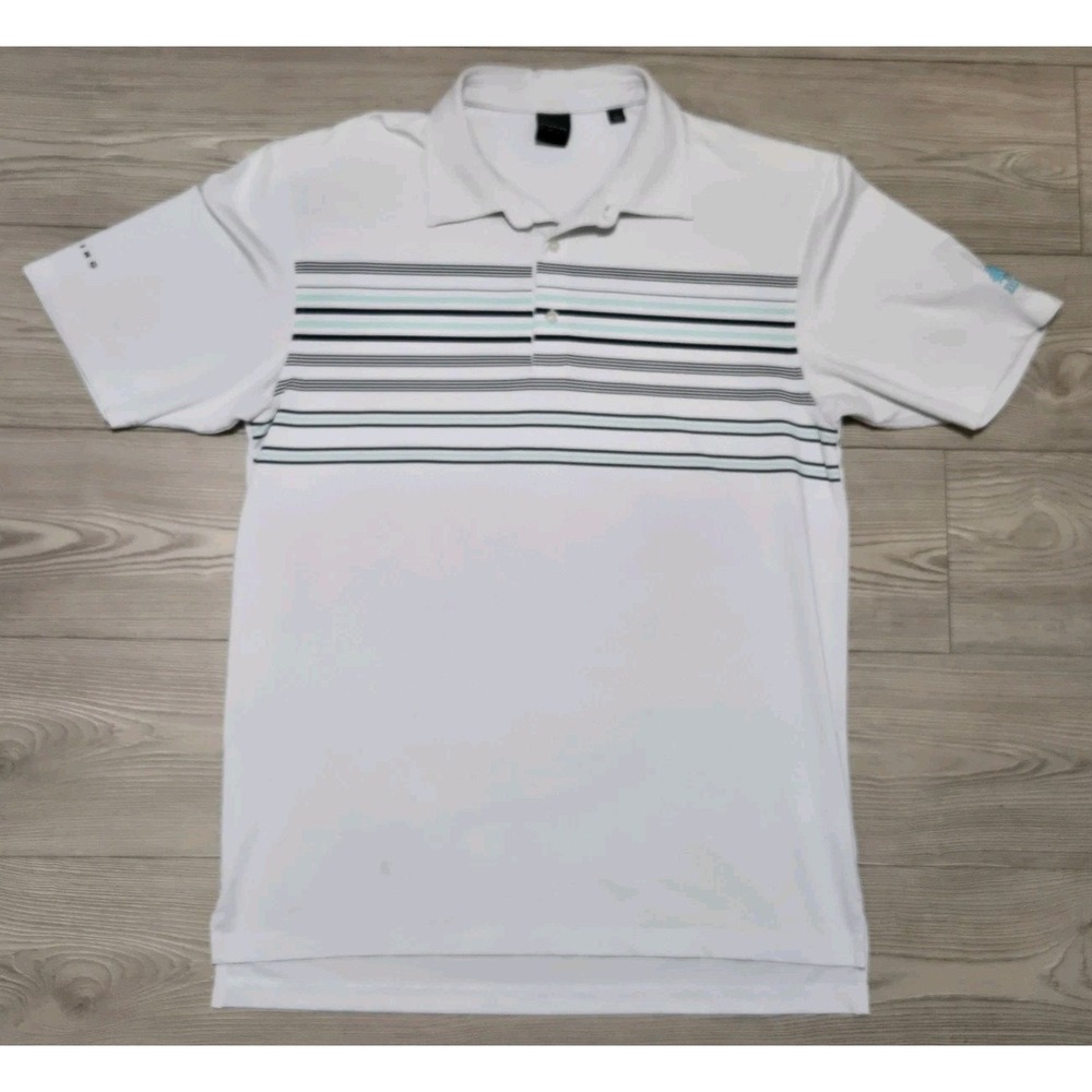 Dunning Golf Polo Shirt White Mens Size Large Club Logo Belfair